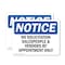 Signmission No Solicitation Salespeople And Vendors By OSHA Notice Sign, Vinyl Decal, 10in W x 7in L, 2PK OS-2PACK-NS-D-710-L-14820 - alternate 1